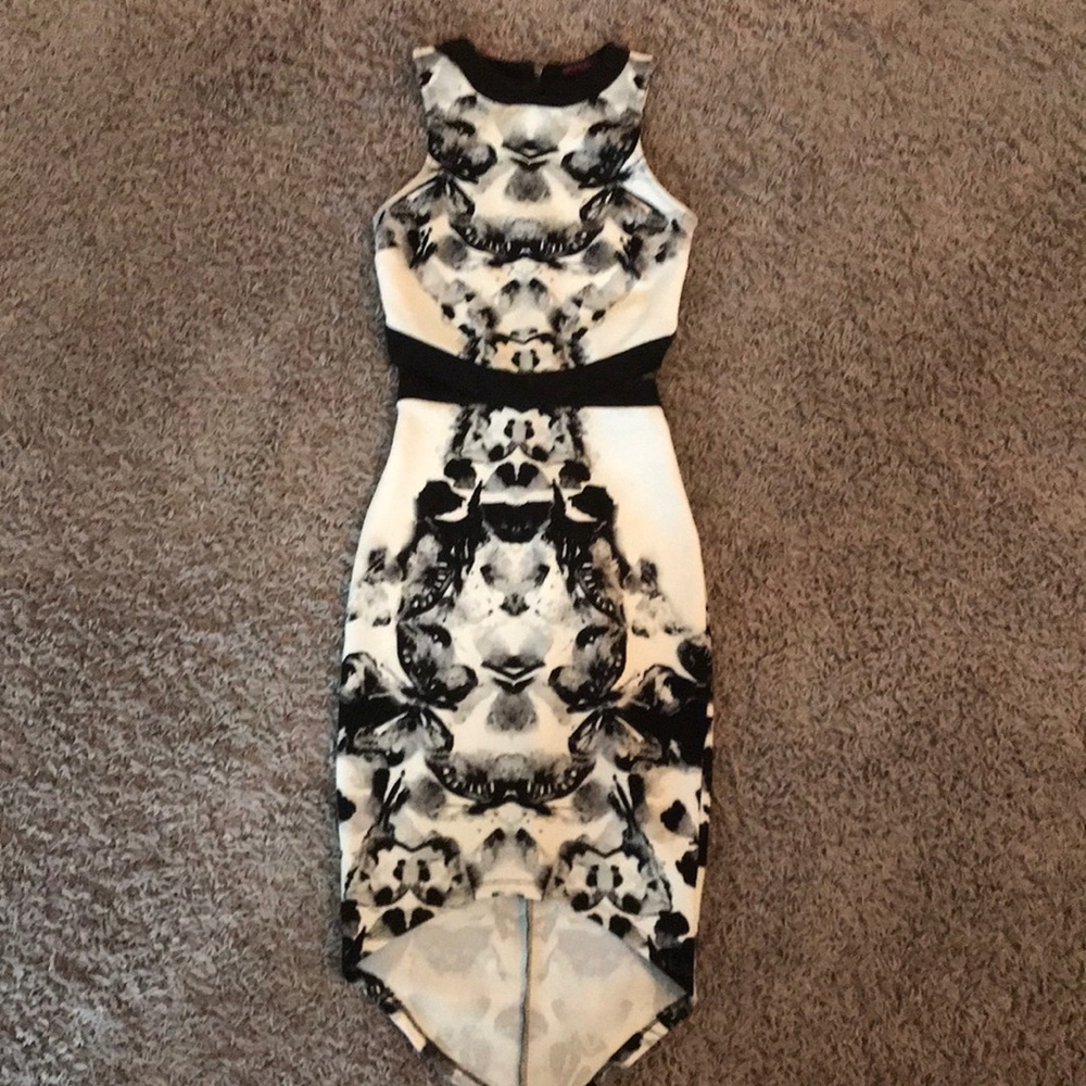 Black and white dress